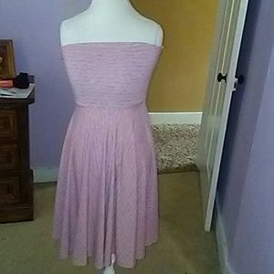 Nwt strapless stripes dress
